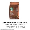 Starbucks Medium Pike Place Roast Whole Bean Coffee, 100% Arabica,