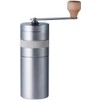 bonmac ボンマック コーヒー ミル セラミック ハンドミル CM-02S シルバー サイズ:本体のみ:直径5.4×高さ15.1cm、ハンドル装着時:幅13.2×高さ17.9cm