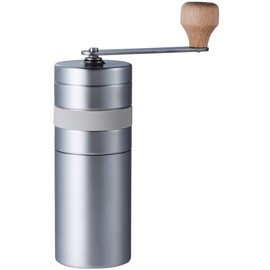 bonmac ボンマック コーヒー ミル セラミック ハンドミル CM-02S シルバー サイズ:本体のみ:直径5.4×高さ15.1cm、ハンドル装着時:幅13.2×高さ17.9cm