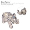 Cigar Ashtray Vintage Elephant Wind Proof Embossed Design Durable Metal