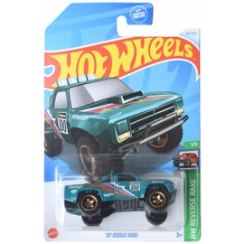 Mattel Hot Wheels '87 Dodge D100, Reverse Rake 1/5 [Green] 38/250