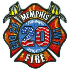 Memphis Fire Department Engine 20 Light Water 1 Patch Tennessee TN