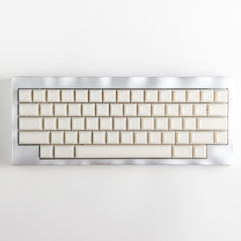 ULTRAEQUIP White Jade Keycaps, 160 Keys Double Shot PBT Keycaps