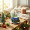 Musical New York City Christmas Snow Globe Rockefeller Center Skyline