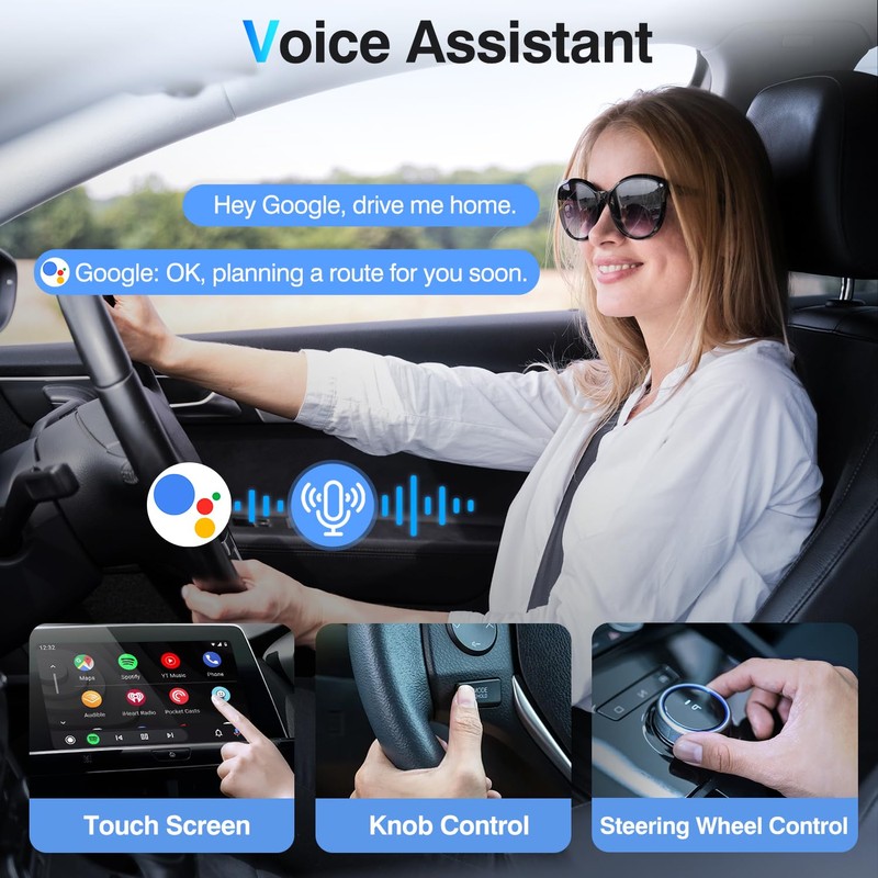 Android Auto Wireless Adapter for Cars with Built-in Wired Android