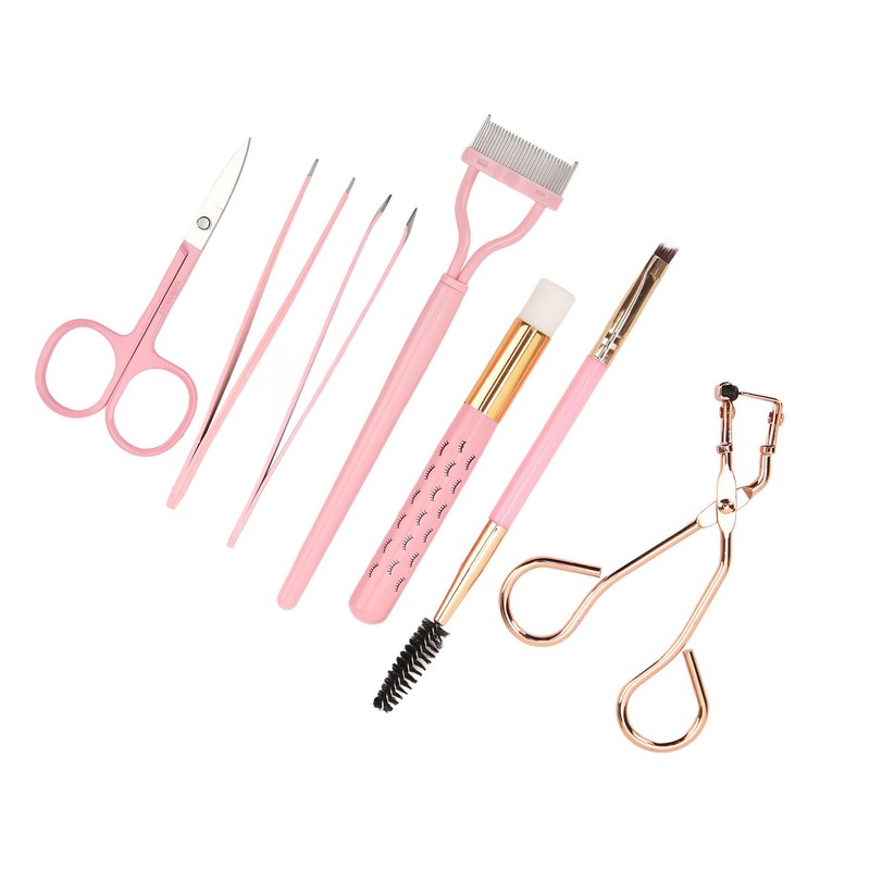 7pcs Eyelash Eyebrow Makeup Tool Eyelash Curler Tool Kit Eyebrow