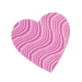 Beistle Pink Embossed Foil Heart Cutout, 8½", 36 Per Package
