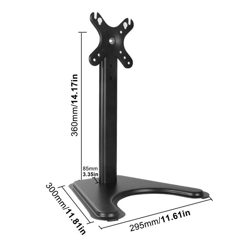 Computer Monitor Stand, Single LCD Computer Free-Standing Desk Stand Riser