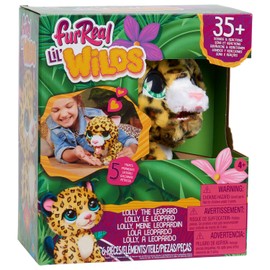 Just Play furReal Lil Wilds Lolly The Leopard Interactive 8-inch Plush Stuffed Animal with Over 35 Sounds and Reactions, 6-pieces, Kids Toys for Ages 4 Up