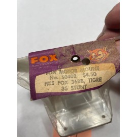 Fox VINTAGE R/C  FOX MOTOR MOUNT  #50402 FITS FOX 36BB, TIGRE, 35 STUNT
