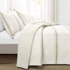 Lush Decor Comforter Farmhouse Stripe, Full/Queen, Neutral