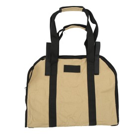 Firewood Carrier Oxford Cloth Portable Firewood Carry Bag Foldable Multifunction Camping Tote with Thick Handle for Camping Khaki