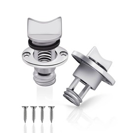 2 Pack 316 Stainless Steel Boat Drain Plug Fits 1" Hole - Thread for 3/4" with Screws & Rubber Seal O-Rings - Marine Grade Fits Most Fishing Boats, Yachts, Deck Drains, Livewells & Bilge Accessories