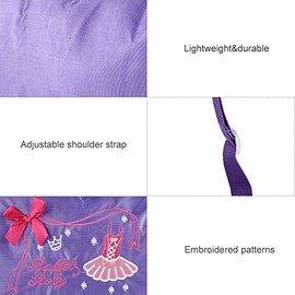 VGEBY Ballet Bag for Kids Girls Kids Dance Bag Princess Backpack Tutu Dress Dance Bag Backpack Shoulder Bag for Little Girls Gift, Purple