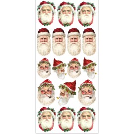 Violette Stickers Christma Santa  Faces Crafts Planner Supply Scrapbook Holiday