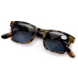 V.W.E. Non-Bifocal Outdoor Reading Sunglasses P3 Keyhole - Marble Readers (Tortoise, 1.50)