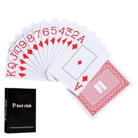 54 Plastic Playing Cards Waterproof Stylish Simple Card Games Party Games Poker Cards Plastic Playing Cards 8.7cm x 6.2cm