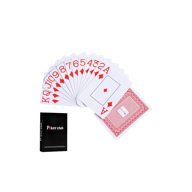 54 Plastic Playing Cards Waterproof Stylish Simple Card Games Party