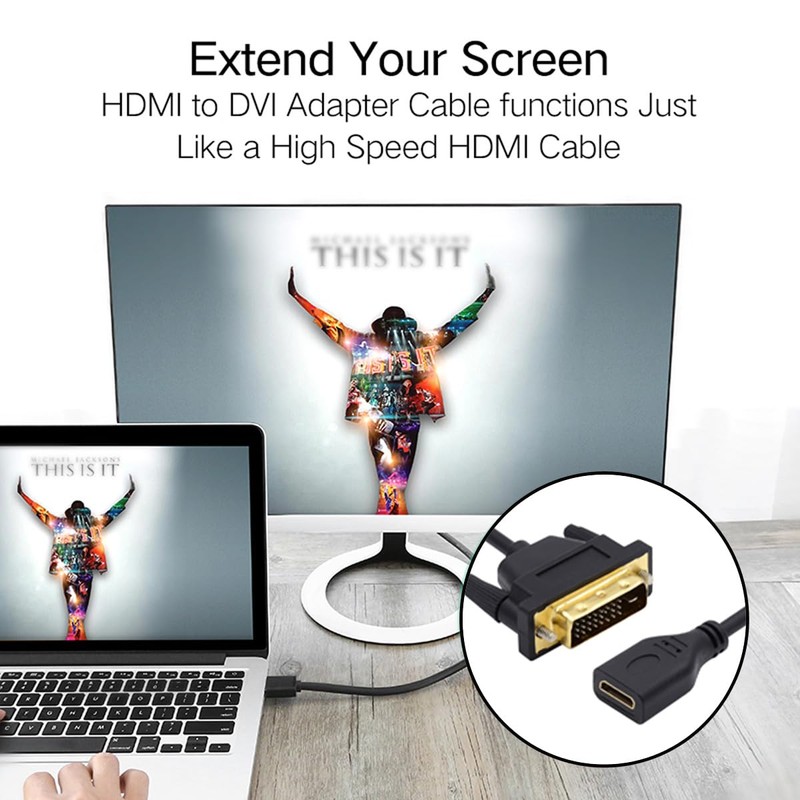 CY Cable DVI 24+1 macho a mini HDMI 1.4 tipo