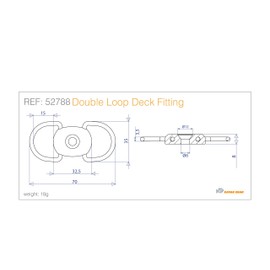 H2o Kayaks Canoe/Kayak Double Pivoting Loop (Pack of 2)