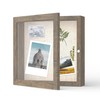 FrameWorks 8x8 Deep Shadow Box Frame, Wooden Display Case w.