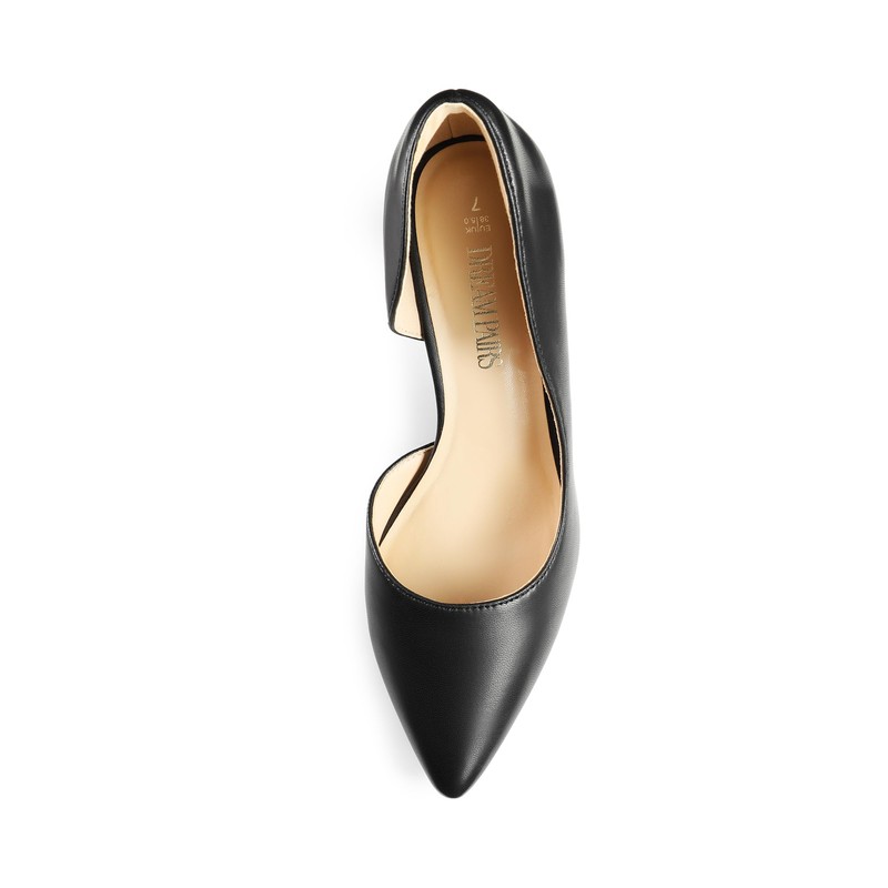 Women's Closed Toe Pumps, Black (black polyurethane)
