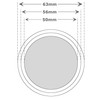 Permanent Reusable Replacement 63mm Filter Disc for Aerobie Aeropress -