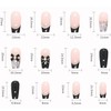 Press on Nails with Designs Medium Length, Coffin Shape Full