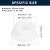 sourcing map 2Pcs White Plug Holes, Waterproof Rubber Button Plug