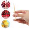 Tecbeauty 200 Pcs Desechables Mango de Bambú Cepillos de Labios