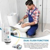 Toilet Dual Flush Valve with Push Button, Adjustable Toilet Cistern