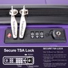 Luggage 3 Piece Expandable Suitcase with TSA Lock ABS, Durable