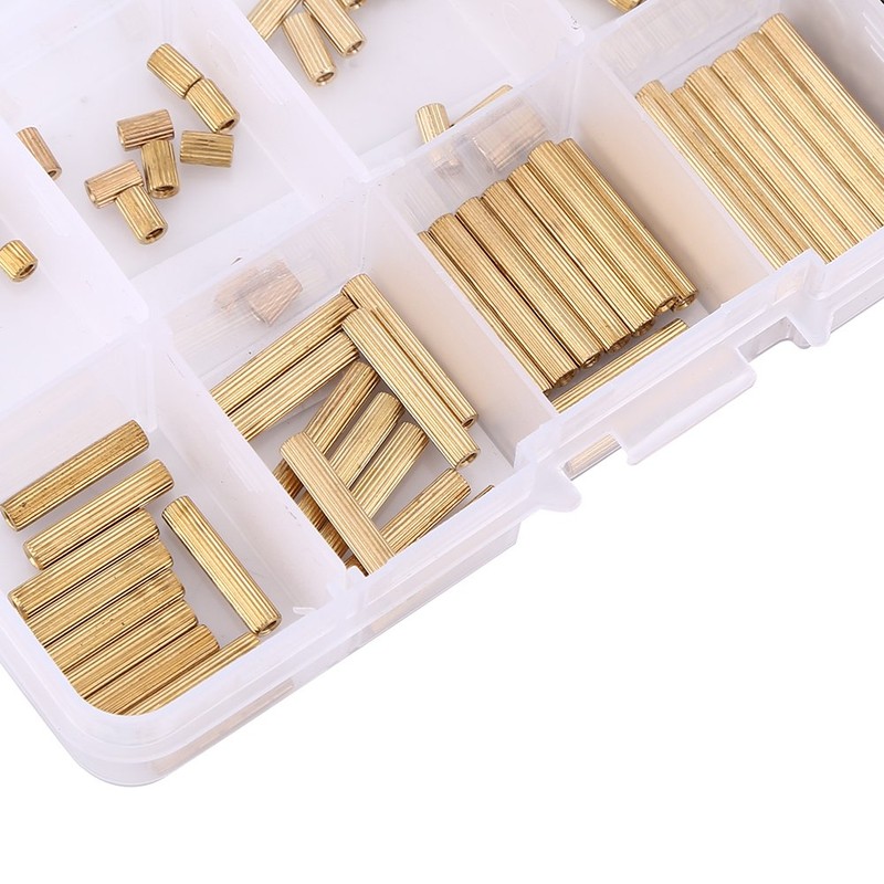 M2 Standoff, Female Brass Cylindrical Thread Standoff with Stainless Steel
