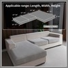 OHSIO OHSIO Sectional Couch Covers, Wear Resistant Stretch Sofa Covers