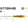 ベッセル(VESSEL) パワーグリップ トルクスドライバー いじり止め TORX T10H×80mm B-5400TX