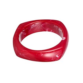 Colorful Acrylic Resin Bangle Bracelet Tortoiseshell Acetate Plate Cuff Bracelet Wristbands Retro Wide Irregular Geometric Plastic Bracelet for Women Jewelry-red
