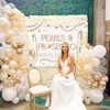 Pearls and Prosecco Bridal Shower Decorations Bow Champagne Pearls Backdrop