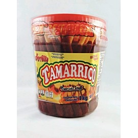 Tamarrico Tarugos Tamarindo Con Chile Mexican Tamarind Candy Sticks 50 Pcs 1kg, 4 Pack