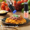 MOVNO 2Pcs Gravity Electric Salt and Pepper Grinder Set, Battery