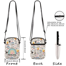 Make-up-Tasche mit Reißverschluss, Aufschrift "To Teach is to Touch A Life Forever", Teach Principal Cr Eu, Kosmetiktasche mit Aufdruck