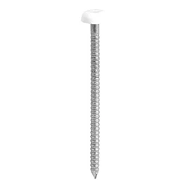 TIMCO PN40W Polymer Headed Nail 40mm - White (Box of 100)