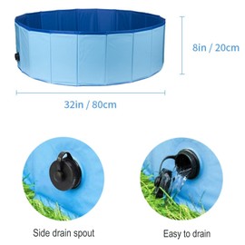 Chicken Dust Bath Chicken Coop Cleaning Container Dust Bath Ultra Tough Composite Fabric Foldable Design Essential Chicken Coop Accessories (32'' D * 8'' H)