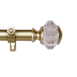 A&F Rod Decor A&F Rod Décor - Adriana 1 in Side Curtain Rod 12-20 inch (Set of 2) - Gold