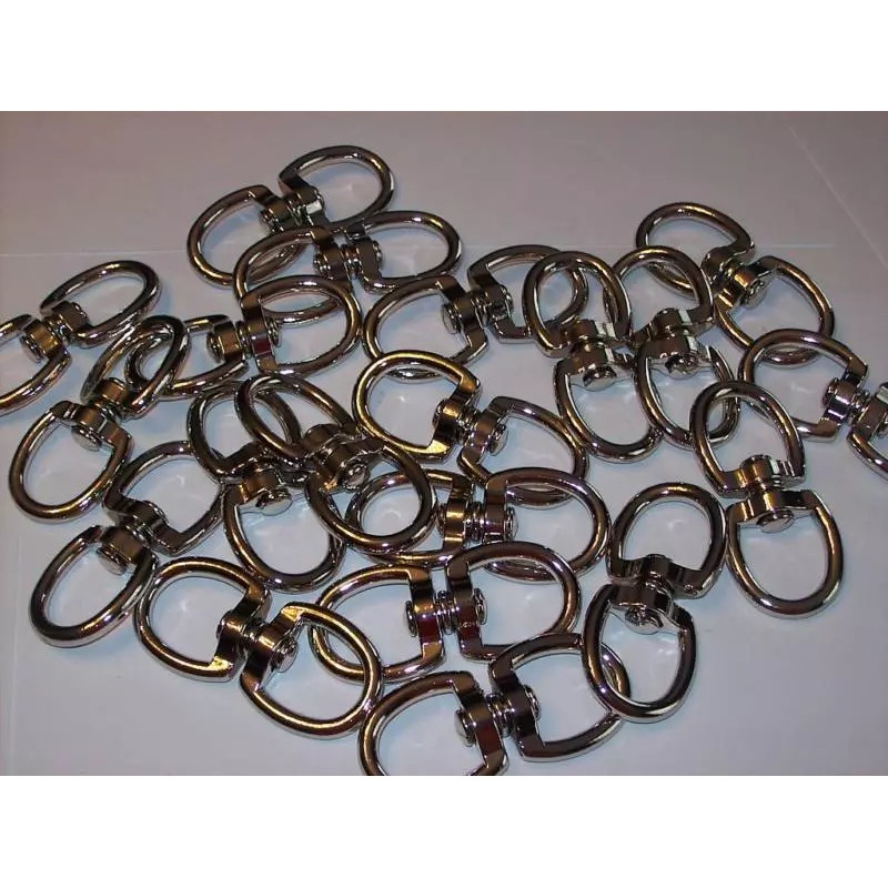 Cal-Hawk 20pcs 3/4" DOUBLE SWIVEL EYE ALLOY STEEL NICKEL CZDSE12