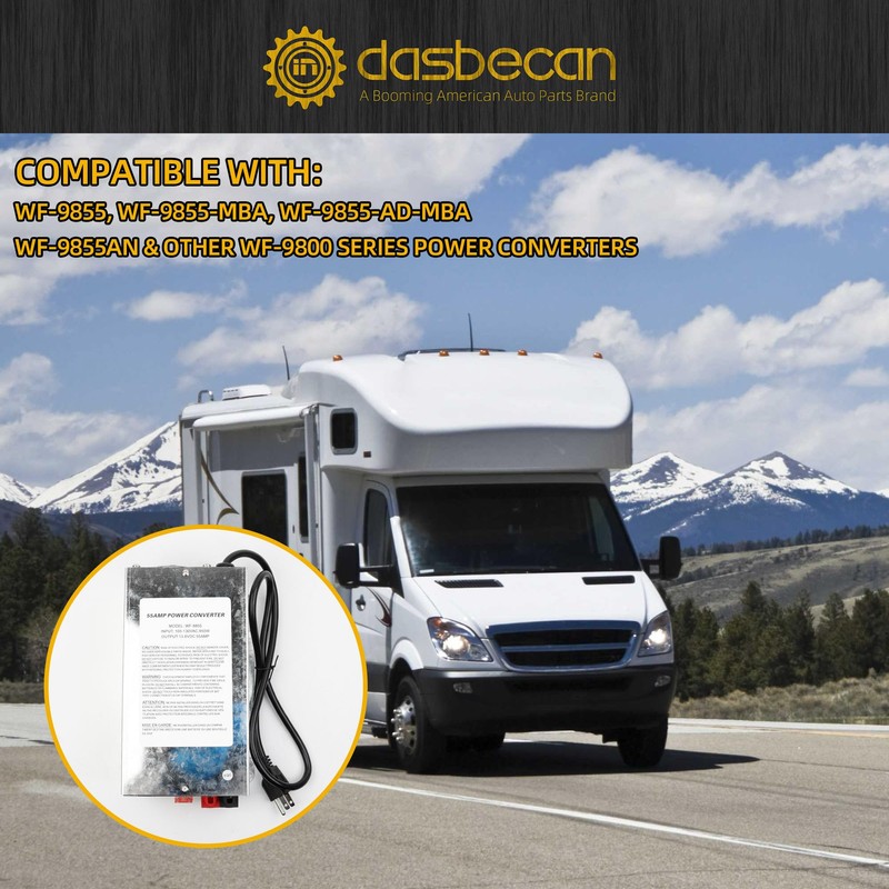 Dasbecan WF-9855 55 Amp RV Power Converter Compatible with WF-9855-MBA