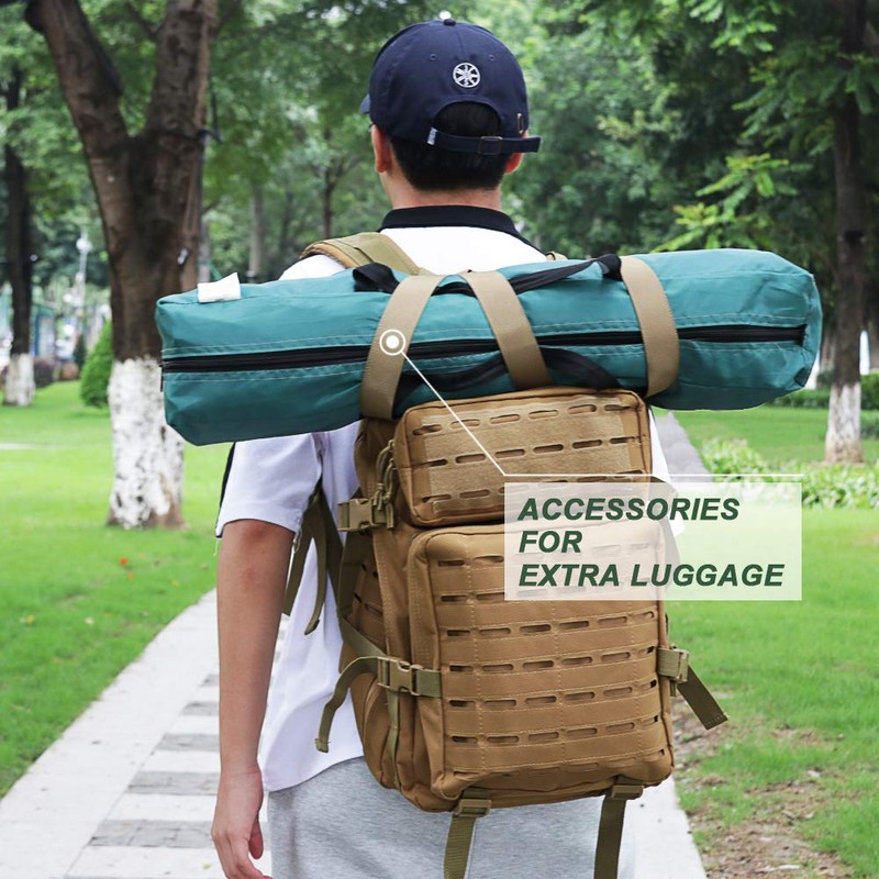 MAGARROW 65" 1.5" Utility Straps with Buckle Adjustable, 4-Pack (Tan