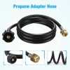 Ebeyexpress 5 FT Propane Adapter Hose 1lb to 20lb Converter