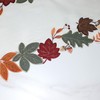 Fall Table Runner Thanksgiving Table Decor Embroidered Autumn Leaf 54