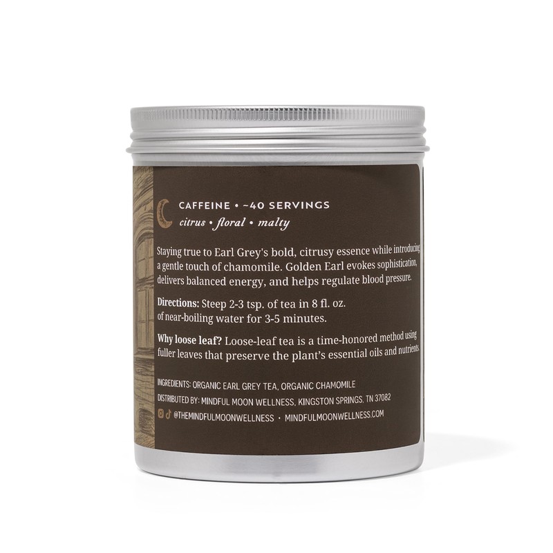 Golden Earl Herbal Tea by Mindful Moon – Earl Grey