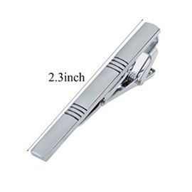 QIMOSHI 4Pcs Tie Clips for Men Tie Bar Clip Set for Regular Ties Necktie Wedding Business Tie Pin Clips